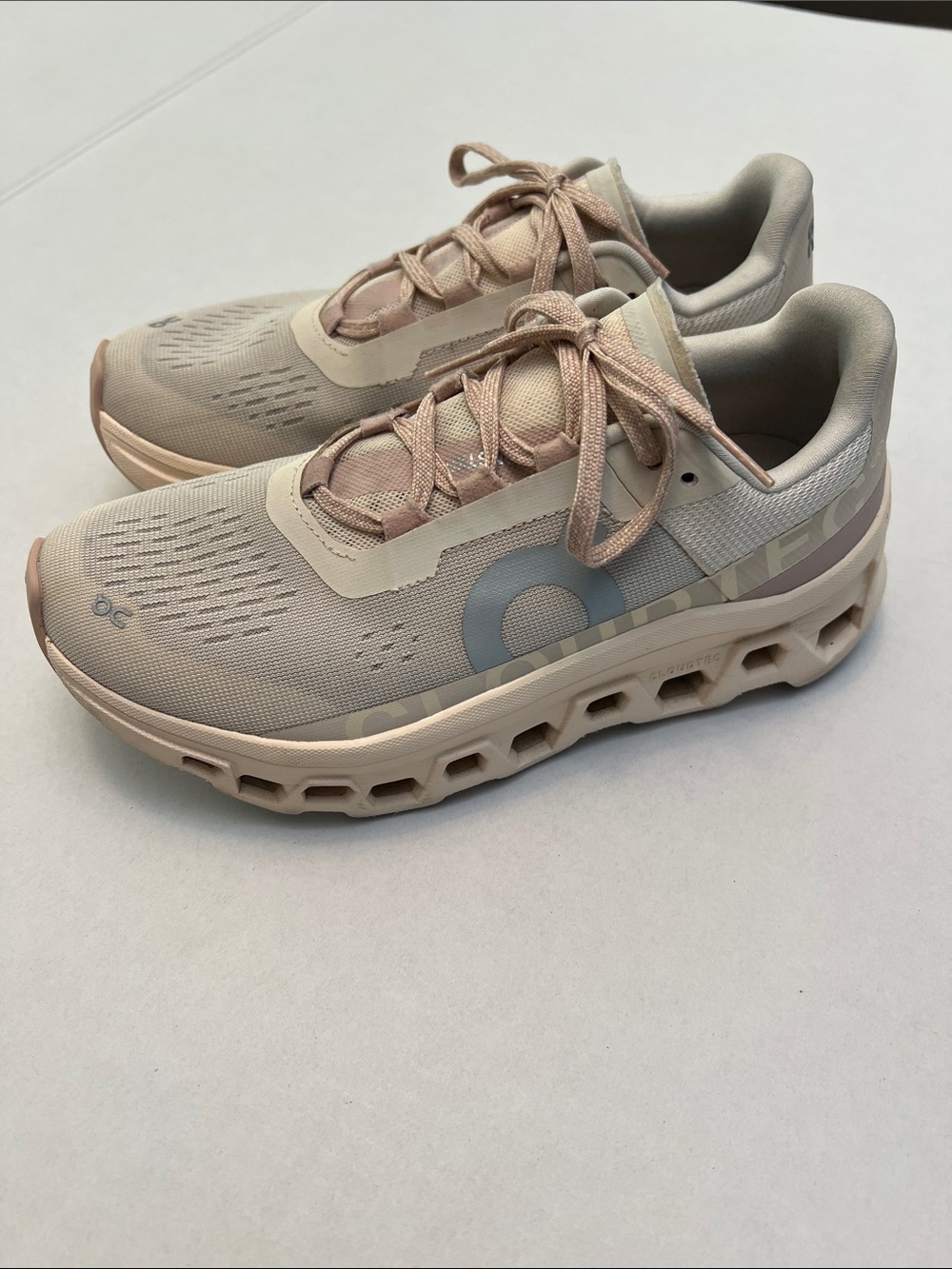 ON RUNNING CLOUDMONSTER MOON FAWN TRAINERS RUNNING SHOES SIZE 7 WOMEN’S - Picture 6 of 16